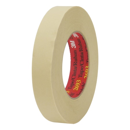 3M High Performance Masking Tape 2693, Tan, 6 Mm X 55 M, 7.9 Mil 7010374009